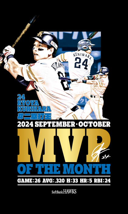 栗原選手9_10月度月間MVP受賞記念グッズ